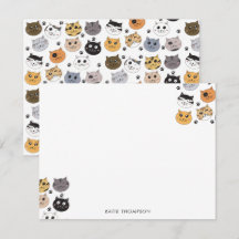 カラフル かわいい ユニークな猫 & 肉球パターン