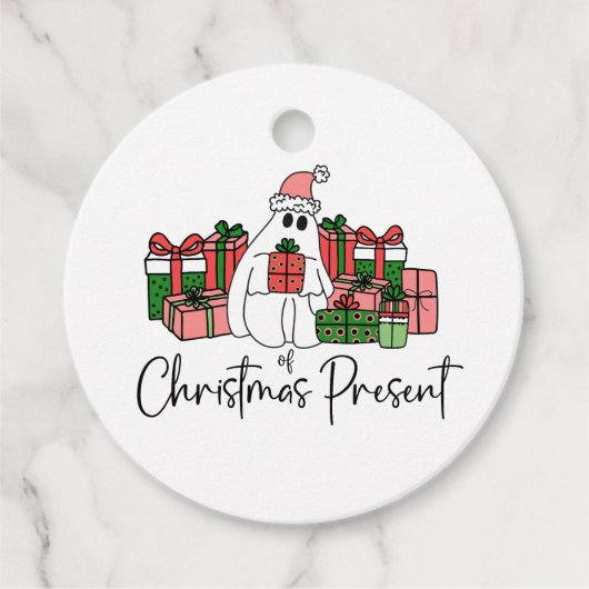カラフル かわいい ユーモアあふれる クリスマス フェイバータグ (正面)