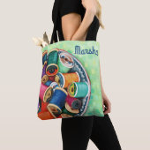 "カラフル"はカスタムなトートバックに通します トートバッグ (クローズアップ)