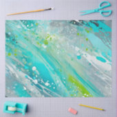 カラフル（ばちゃばちゃ）跳ねる絵を描アートティッシュペーパー 薄葉紙 (クラフト)