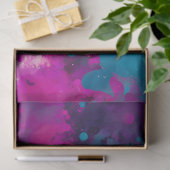 カラフル（ばちゃばちゃ）跳ねる絵を描アートティッシュペーパー 薄葉紙 (ギフト)