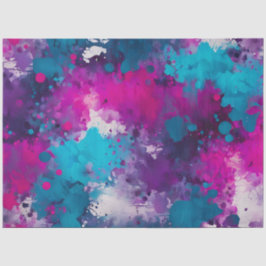 カラフル(ばちゃばちゃ)跳ねる絵を描アートティッシュペーパー 薄葉紙