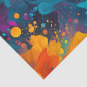 カラフル（ばちゃばちゃ）跳ねる絵を描アートティッシュペーパー 薄葉紙 (詳細)