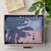 カラフル（ばちゃばちゃ）跳ねる絵を描アートティッシュペーパー 薄葉紙 (ギフト)