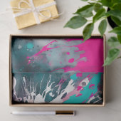 カラフル（ばちゃばちゃ）跳ねる絵を描アートティッシュペーパー 薄葉紙 (ギフト)