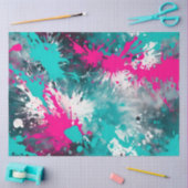 カラフル（ばちゃばちゃ）跳ねる絵を描アートティッシュペーパー 薄葉紙 (クラフト)