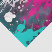 カラフル（ばちゃばちゃ）跳ねる絵を描アートティッシュペーパー 薄葉紙 (詳細)