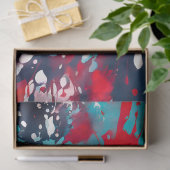 カラフル(ばちゃばちゃ)跳ねる絵を描アートティッシュペーパー 薄葉紙 (ギフト)