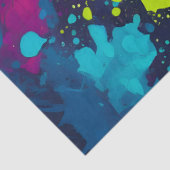 カラフル（ばちゃばちゃ）跳ねる絵を描アートティッシュペーパー 薄葉紙 (詳細)