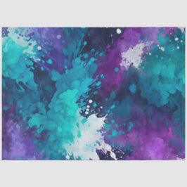 カラフル(ばちゃばちゃ)跳ねる絵を描アートティッシュペーパー 薄葉紙