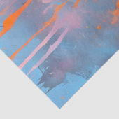 カラフル（ばちゃばちゃ）跳ねる絵を描アートティッシュペーパー 薄葉紙 (詳細)