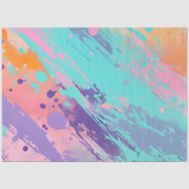 カラフル(ばちゃばちゃ)跳ねる絵を描アートティッシュペーパー 薄葉紙