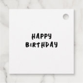 カラフル(ばちゃばちゃ)跳ねる絵を描ギフトラベル フェイバータグ (裏面)