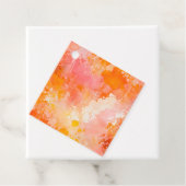 カラフル（ばちゃばちゃ）跳ねる絵を描ギフトラベル フェイバータグ (インサイチュ)