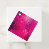 カラフル(ばちゃばちゃ)跳ねる絵を描ギフトラベル フェイバータグ (インサイチュ)