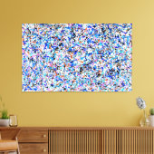 カラフル（ばちゃばちゃ）跳ねる16 – アクショ絵を描ン・抽象芸術- キャンバスプリント (インサイチュ (リビング))