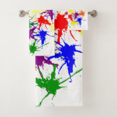 カラフル(ばちゃばちゃ)跳ねる バスタオルセット (インサイチュ)