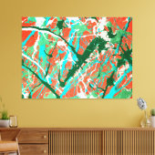 カラフル（ばちゃばちゃ）跳ねるLXIX – アクショ絵を描ン –  キャンバスプリント (インサイチュ (リビング))