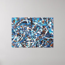 カラフル（ばちゃばちゃ）跳ねるLXVII – アクショ絵を描ン –  キャンバスプリント