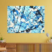 カラフル（ばちゃばちゃ）跳ねるLXX – アクショ絵画ンの – 抽象芸術- キャンバスプリント (インサイチュ (リビング))