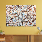 カラフル（ばちゃばちゃ）跳ねるLXXII – アクショ絵画ン –  キャンバスプリント (インサイチュ (リビング))