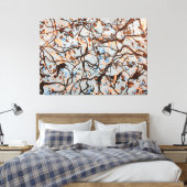 カラフル（ばちゃばちゃ）跳ねるLXXII – アクショ絵画ン –  キャンバスプリント (インサイチュ (寝室))