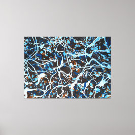 カラフル（ばちゃばちゃ）跳ねるLXXIII – アクショ絵画ン –  キャンバスプリント