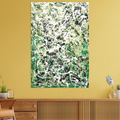 カラフル（ばちゃばちゃ）跳ねるVIII – アクショ絵画ン –  キャンバスプリント (インサイチュ (リビング))