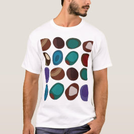 カラフル アゲート ストーン クリスタル ヒーラー Tシャツ
