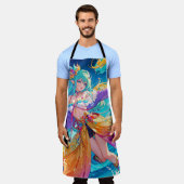 カラフル/アニメ/漫画 エプロン (着用した状態)