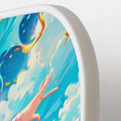 カラフル/アニメ/漫画 ピックルボールラケット (左詳細)