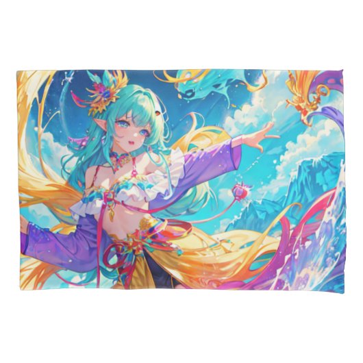 カラフル/アニメ/漫画 枕カバー (正面)