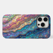 カラフル・アバロン・リップル iPhoneケース (裏面横)