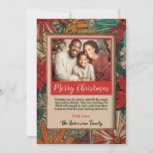 カラフル アフロ ボホ メリークリスマス シーズンカード (正面)