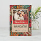カラフル アフロ ボホ メリークリスマス シーズンカード (スタンド正面)