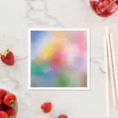 カラフル アブストラクト アート エレガント モダン テンプレート スタンダードカクテルナプキン (インサイチュ)