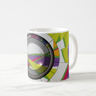 カラフル アブストラクト コーヒーマグカップ