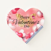 カラフル アブストラクト ボケ モノグラム ヒマワリ ハート ノートブック (裏面)