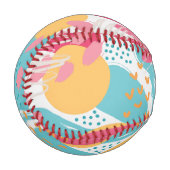 カラフル アブストラクト 野球ボール (正面左)