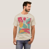 カラフル アブストラクト Tシャツ (正面フル)