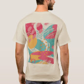 カラフル アブストラクト Tシャツ (裏面)