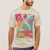 カラフル アブストラクト Tシャツ (正面)