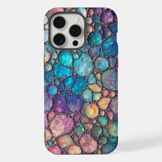 カラフル・アボロン・バブル iPhoneケース (裏面)