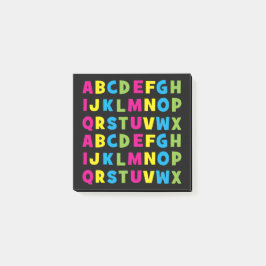 カラフル アルファベット バックトゥスクール ポストイット