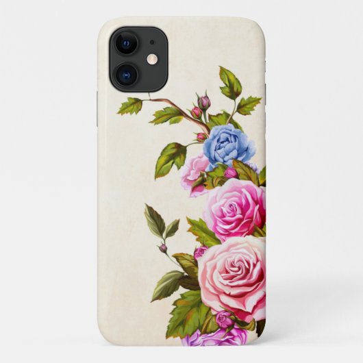 カラフル アート ローズ ブーケ Case-Mate iPhoneケース (裏面)