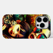 カラフル アート 母と娘 アジアの花園 Case-Mate iPhoneケース (裏面 (横))