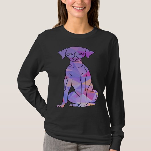 カラフル・ウィペット Tシャツ (正面)