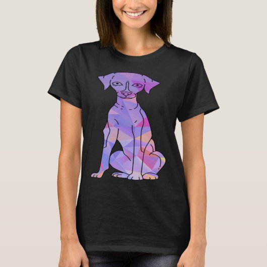 カラフル・ウィペット Tシャツ (正面)