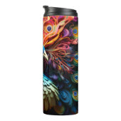 カラフル&エキゾチック3D孔雀 タンブラー (回転右)