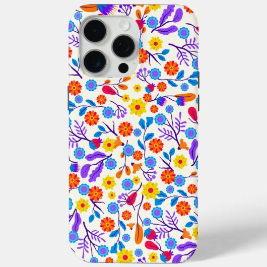 カラフル エキゾチック フラワー パターン-23146 Case-Mate iPhoneケース (裏面)